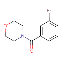 Chemical structure of 4-(3-bromobenzoyl)morpholine - CSSB00000154156