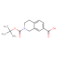 Chemical structure of 2-[(tert-butoxy)carbonyl]-1,2,3,4-tetrahydroisoquinoline-7-carboxylic acid - CSSB00000694408