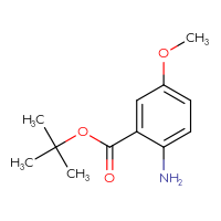 Chemical structure of tert-butyl 2-amino-5-methoxybenzoate - CSSB00005512516
