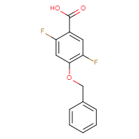 Chemical structure of 4-(benzyloxy)-2,5-difluorobenzoic acid - CSSB00025726377