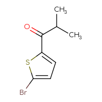 Chemical structure of 1-(5-bromothiophen-2-yl)-2-methylpropan-1-one - CSSB00011220432