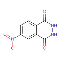 Chemical structure of 6-nitro-1,2,3,4-tetrahydrophthalazine-1,4-dione - CSSB00000019478