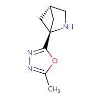 Chemical structure of (1s,4s)-1-(5-methyl-1,3,4-oxadiazol-2-yl)-2-azabicyclo[2.1.1]hexane - CSSB06440661499
