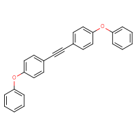 Chemical structure of 1-phenoxy-4-[2-(4-phenoxyphenyl)ethynyl]benzene - CSSB00025761234