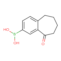 Chemical structure of {9-oxo-6,7,8,9-tetrahydro-5H-benzo[7]annulen-2-yl}boronic acid - CSSB00020932711