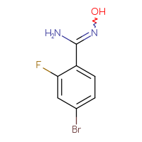Chemical structure of 4-bromo-2-fluoro-N'-hydroxybenzene-1-carboximidamide - CSSB00015495079