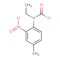 Chemical structure of N-ethyl-N-(4-methyl-2-nitrophenyl)carbamoyl chloride - CSSB14999591287