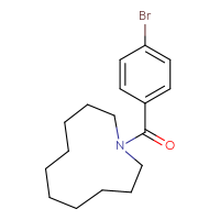 Chemical structure of 1-(4-bromobenzoyl)-1-azacycloundecane - CSSB06605565992