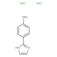 Chemical structure of 4-(1H-imidazol-2-yl)aniline dihydrochloride - CSSB00000748055