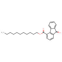Chemical structure of undecyl 9-oxo-9H-fluorene-4-carboxylate - CSSB00121709377
