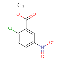 Chemical structure of methyl 2-chloro-5-nitrobenzoate - CSSB00000150342