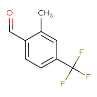 Chemical structure of 2-methyl-4-(trifluoromethyl)benzaldehyde - CSSB00000703826