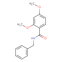 Chemical structure of N-benzyl-2,4-dimethoxybenzamide - CSSB00000153197