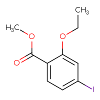Chemical structure of methyl 2-ethoxy-4-iodobenzoate - CSSB00010290315
