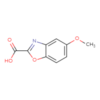 Chemical structure of 5-methoxy-1,3-benzoxazole-2-carboxylic acid - CSSB00000092610