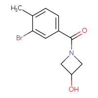Chemical structure of 1-(3-bromo-4-methylbenzoyl)azetidin-3-ol - CSSB00012893791