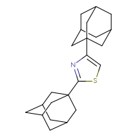 Chemical structure of 2,4-bis(adamantan-1-yl)-1,3-thiazole - CSSB00103159058