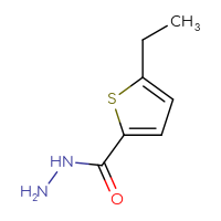 Chemical structure of 5-ethylthiophene-2-carbohydrazide - CSSB00000203926