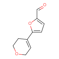 Chemical structure of 5-(3,6-dihydro-2H-pyran-4-yl)furan-2-carbaldehyde - CSSB00102810541