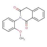 Chemical structure of 2-(2-methoxyphenyl)-1,2,3,4-tetrahydroisoquinoline-1,3-dione - CSSB00000734850