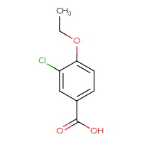 Chemical structure of 3-chloro-4-ethoxybenzoic acid - CSSB00000230665