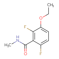 Chemical structure of 3-ethoxy-2,6-difluoro-N-methylbenzamide - CSSB02268883260