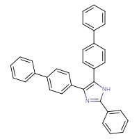 Chemical structure of 4,5-bis({[1,1'-biphenyl]-4-yl})-2-phenyl-1H-imidazole - CSSB00121724360