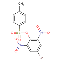 Chemical structure of 4-bromo-2,6-dinitrophenyl 4-methylbenzene-1-sulfonate - CSSB21432552246
