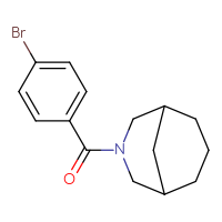 Chemical structure of 3-(4-bromobenzoyl)-3-azabicyclo[3.3.1]nonane - CSSB00002785992