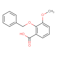 Chemical structure of 2-(benzyloxy)-3-methoxybenzoic acid - CSSB00000186832