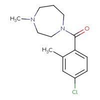 Chemical structure of 1-(4-chloro-2-methylbenzoyl)-4-methyl-1,4-diazepane - CSSB00047761360