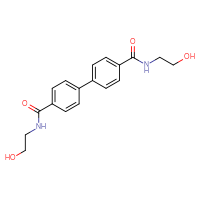 Chemical structure of N4,N4'-bis(2-hydroxyethyl)-[1,1'-biphenyl]-4,4'-dicarboxamide - CSSB06900942868