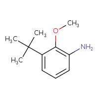 Chemical structure of 3-tert-butyl-2-methoxyaniline - CSSB00021628278