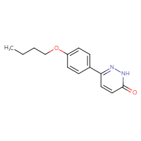 Chemical structure of 6-(4-butoxyphenyl)-2,3-dihydropyridazin-3-one - CSSB00020633260