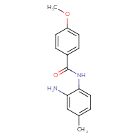 Chemical structure of N-(2-amino-4-methylphenyl)-4-methoxybenzamide - CSSB00052543849