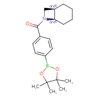 Chemical structure of rac-(1R,6R)-7-[4-(4,4,5,5-tetramethyl-1,3,2-dioxaborolan-2-yl)benzoyl]-7-azabicyclo[4.2.0]octane - CSSB21331671737