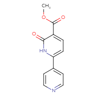 Chemical structure of methyl 6-oxo-1,6-dihydro-[2,4'-bipyridine]-5-carboxylate - CSSB06588653837