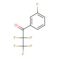 Chemical structure of 2,2,3,3,3-pentafluoro-1-(3-fluorophenyl)propan-1-one - CSSB00012343780
