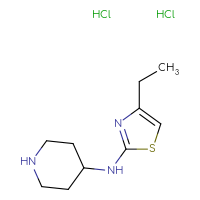 Chemical structure of N-(4-ethyl-1,3-thiazol-2-yl)piperidin-4-amine dihydrochloride - CSSB00000703466