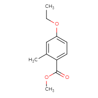 Chemical structure of methyl 4-ethoxy-2-methylbenzoate - CSSB00041859846
