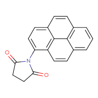 Chemical structure of 1-(pyren-1-yl)pyrrolidine-2,5-dione - CSSB20621674212