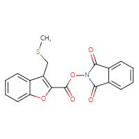 Chemical structure of 1,3-dioxo-2,3-dihydro-1H-isoindol-2-yl 3-[(methylsulfanyl)methyl]-1-benzofuran-2-carboxylate - CSSB00116225619