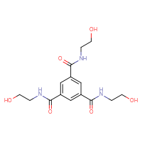 Chemical structure of N1,N3,N5-tris(2-hydroxyethyl)benzene-1,3,5-tricarboxamide - CSSB00020667496