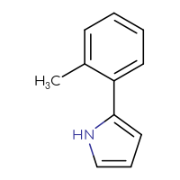 Chemical structure of 2-(2-methylphenyl)-1H-pyrrole - CSSB00009866382