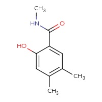 Chemical structure of 2-hydroxy-N,4,5-trimethylbenzamide - CSSB20451952657