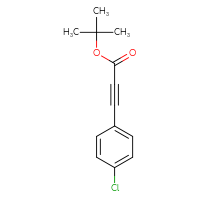 Chemical structure of tert-butyl 3-(4-chlorophenyl)prop-2-ynoate - CSSB00102714874