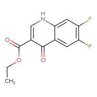 Chemical structure of ethyl 6,7-difluoro-4-oxo-1,4-dihydroquinoline-3-carboxylate - CSSB00003673970