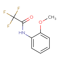 Chemical structure of 2,2,2-trifluoro-N-(2-methoxyphenyl)acetamide - CSSB00000216372
