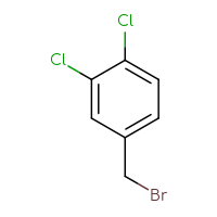 Chemical structure of 4-(bromomethyl)-1,2-dichlorobenzene - CSSB00000184707