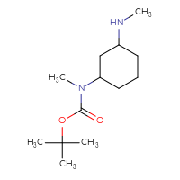 Chemical structure of tert-butyl N-methyl-N-[3-(methylamino)cyclohexyl]carbamate - CSSB00015835853